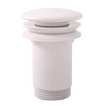 RAV Slezák - Výpusť umyvadlová CLICK-CLACK 5/4 s keramickou zátkou, Bílá - lesklá MD0485B MD0485B