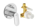 DURAVIT - Wave Baterie pod omítku, pro 2 spotřebiče, s tělesem, chrom WA4210008010