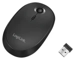 LogiLink Bezdrátová myš černá / Bezdrátová myš / 1600 DPI / 3 tlačítka / Bluetooth 4.0 / 2.4 GHz (ID0204)