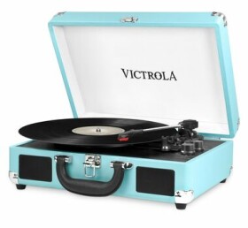 Victrola VSC-550BT modrá / Gramofon kufříkový / 33 45 78 RPM / BT / RCA / 3.5mm jack / repro (VSC-550BT-TRQ-EU)