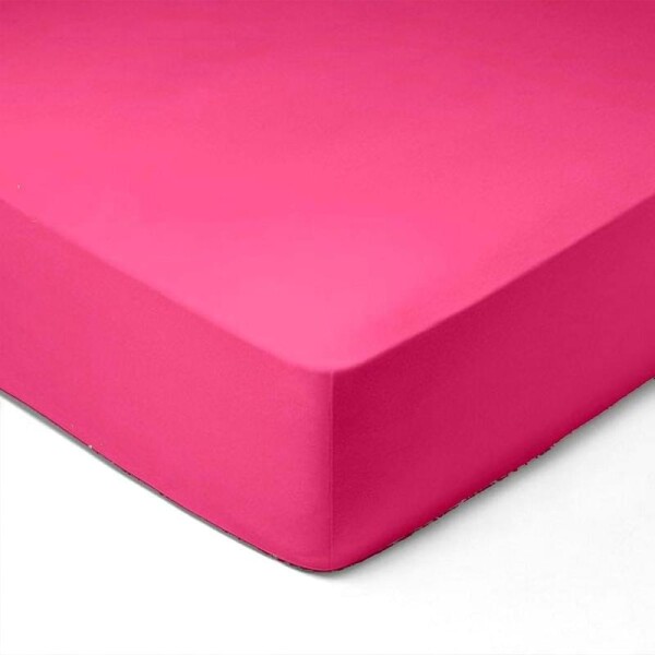 DekorTextil Jersey napínací prostěradlo růžová ROZMĚR: (š/d/v) 140 x 200 x 20 cm