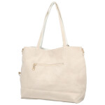 Módní koženkový set kabelek Maricela, krémový