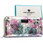 Módní dámská koženkovo-kožená peněženka Peterson Archip, růžová new