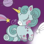 Avenue Mandarine Avenue Mandarine malování na plátno, jednorožec