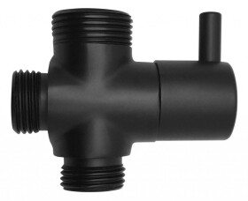 AQUALINE - Přepínač sprchového sloupu M1/2"-M1/2"xM3/4", černá mat NDSL435-3
