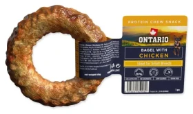 Ontario Protein žvýkací pamlsek bagel s kuřecím / Pamlsek pro psy / 8,9 cm (214-859082)