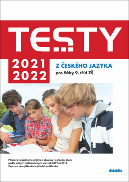 Testy 2021-2022 českého jazyka pro žáky tříd ZŠ