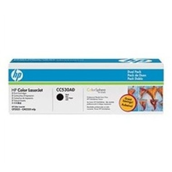 HP CC530AD Toner Cart Black pro HP CLJ CM2320, 2-pack / výprodej (CC530AD)