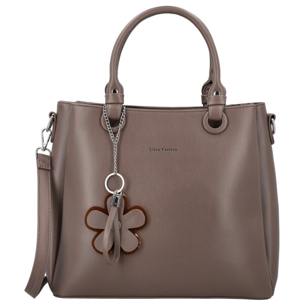 Luxusní dámská koženková kabelka do ruky Rishi, khaki