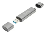 Digitus DA-70886 / Čtečka paměťových karet / USB-C a USB-A 3.2 Gen 1 / OTG / duální (DA-70886)