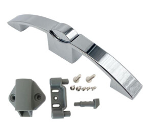 Nábytkový zámek do karavanů chrom - push lock