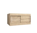 Nástavec na skříň Abi Barva korpusu: Dub artisan, Rozměry: 180 cm, Dveře: Bílá