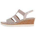 Pohodlné sandály na podpatku Remonte W RKR667 rose gold 38