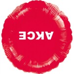 Visící balónek fóliový červený AKCE Balonky.cz Visící balónek fóliový červený AKCE Balonky.cz