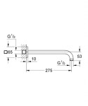 GROHE - Rainshower Sprchové rameno 28 cm, chrom 27488000