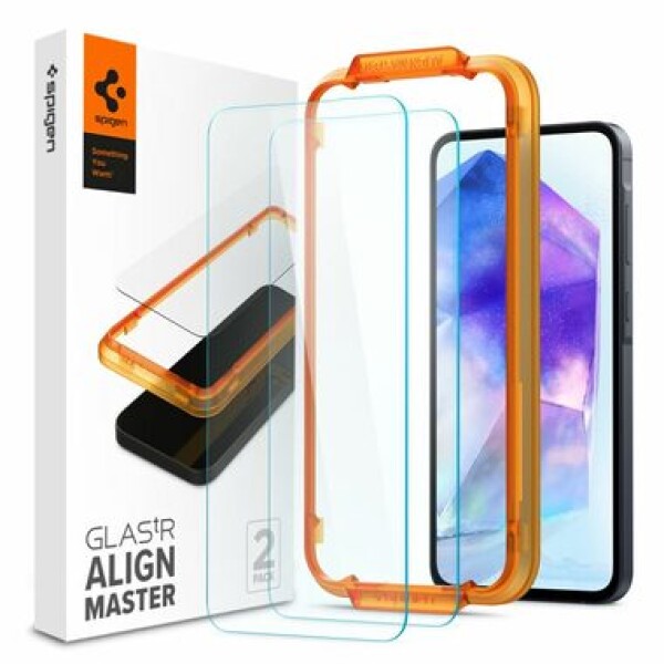 Spigen Glass tR AlignMaster 2 Pack ochranné sklo pro Samsung Galaxy A55 2ks (AGL07775)