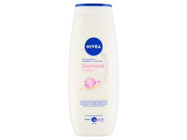 Nivea Diamond & Argan Oil Pečující sprchový gel 500 ml