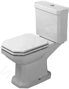 DURAVIT - 1930 Stojící WC kombi mísa, svislý odpad, WonderGliss, bílá 02270100001