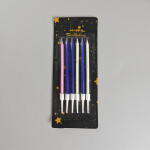 Cake star Dortové svíčky STAR 5 barevné 6ks