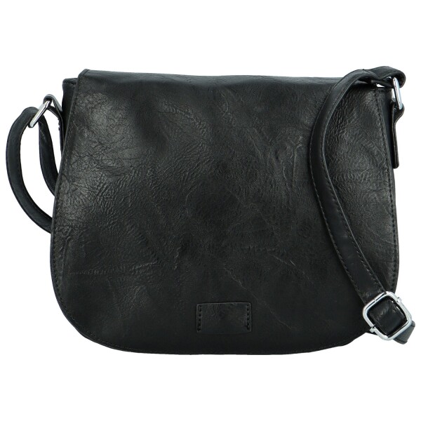 Trendy dámská crossbody s velkou klopou Rashida new, černá