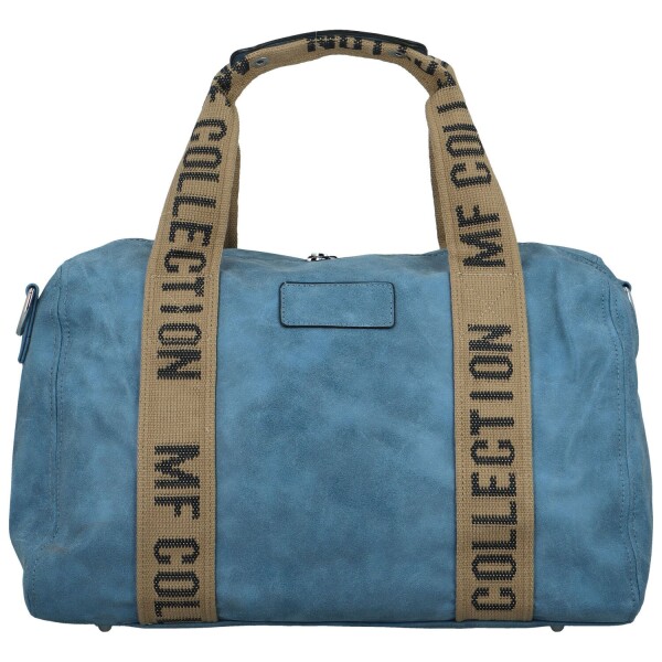 Stylová cestovní dámská koženková taška Morfeus, světle modrá