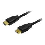 LogiLink HDMI kabel A(M)-A(M) černá 0,2 m / HDMI kabel / 4K/30Hz / pozlacené konektory / HEC (CH0076)
