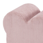 PLUSH NEST PLUSH NEST Puf ve tvaru medvídka Manšestr světle růžový 46 × 25 cm