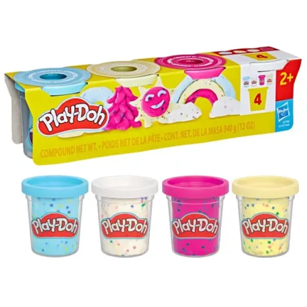 Hasbro Play-Doh 4ks kelímků s konfetami