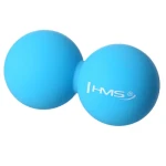 HMS BLC02 Dvojitý masážní míč modrý - Lacrosse Ball (5907695510331)