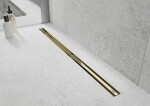 MEXEN - Flat 360 Slim podlahový žlab 80 cm otočný zlato 1541080