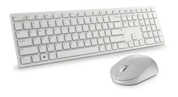 DELL KM5221W Pro bílá / Set bezdrátové klávesnice a myši / RU layout / USB přijímač 2.4GHz (580-AKFB)