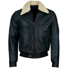 Pánská Kožená Bunda Pilot Ethereal Pravý Kožíšek Brixton Velikost: XL