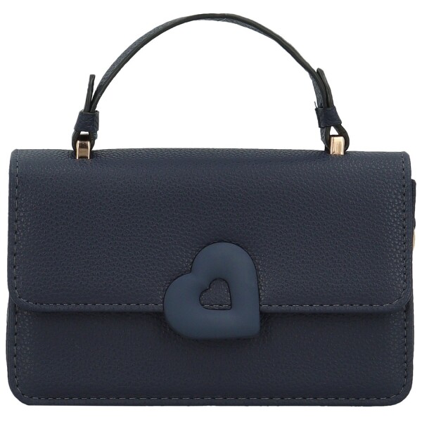 Módní dámská koženková kabelka do ruky Derin, tmavě modrá