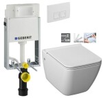 GEBERIT KOMBIFIXBasic vč. bílého tlačítka DELTA 50 + WC JIKA PURE + SEDÁTKO SLOWCLOSE 110.100.00.1 50BI PU2