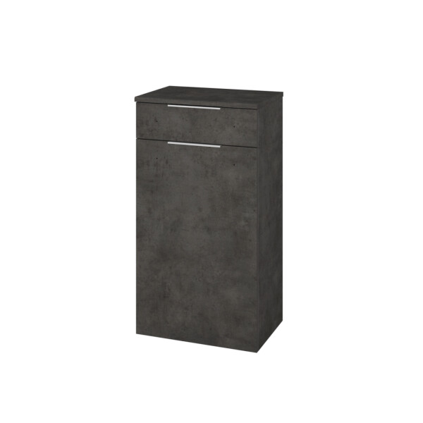 Dřevojas - Nízká skříňka DOS SNDZ 50 - D16 Beton tmavý / Úchytka T05 / D16 Beton tmavý / Pravé 211332FP