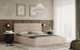 FRONTI Postel LIVO 180x200 béžová s úložným prostorem