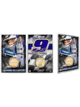 Mince Chase Elliot Hendrick Motorsports Acrylic Bronze NASCAR Coin Card