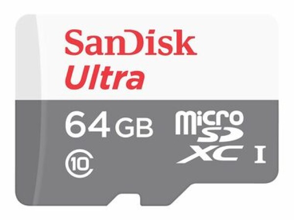 SanDisk Ultra microSDXC 64GB / Class 10 / UHS-I / čtení: až 100MBs (SDSQUNR-064G-GN3MN)