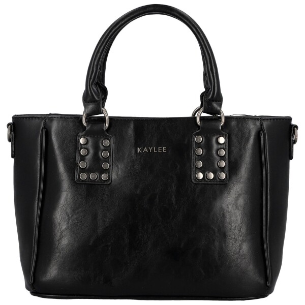 Trendy dámská koženková kabelka do ruky Liliane, černá