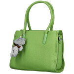 Módní dámská koženková kabelka do ruky Armin, zelená