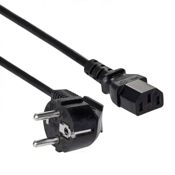 Akyga AK-PC-01A / Napájecí kabel / IEC C13 - CEE 7/7 / 1,5 m / černá (AK-PC-01A)