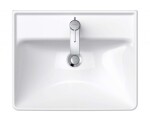 DURAVIT - D-Neo Umyvadlo 55x44 cm, 1 otvor pro baterii, bílá 2366550000