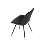 Jídelní židle, černá, látka, HC-T1130 BK2