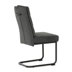 Jídelní židle, šedá, látka, DCL-P3107 GREY2