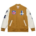 Mitchell & Ness Pánská bunda Detroit Lions NFL Dusted Varsity Créme Velikost: S