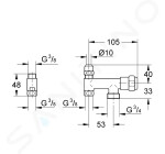 KLUDI - Příslušenství Přerušovač potrubí Rotexa Multi 1077200-00