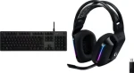 Logitech G512 GX Brown + G733 Lightspeed černá / Herní set / klávesnice GX Brown Tactile + bezdrátová sluchátka