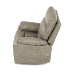 TV a relaxační křeslo s elektrickým ovládáním, potah lanýžová látka v dekoru vintage, 1 motor 240V