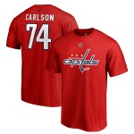 Fanatics Pánské Tričko #74 John Carlson Washington Capitals Stack Logo Name & Number Velikost: M