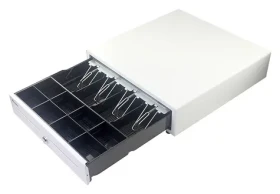 Equip Pokladní zásuvka bílá / Pokladní zásuvka / RJ11 / manuální i automatická / 4+8 přihrádek (351011)